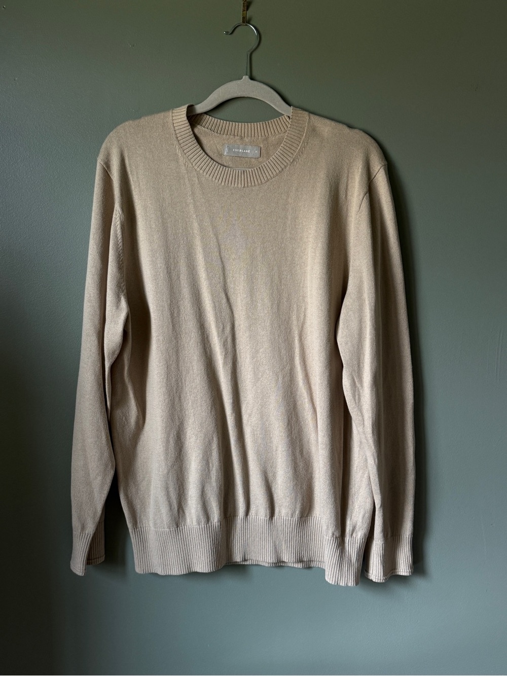 Everlane - Crewneck Sweater in Beige - Size XL